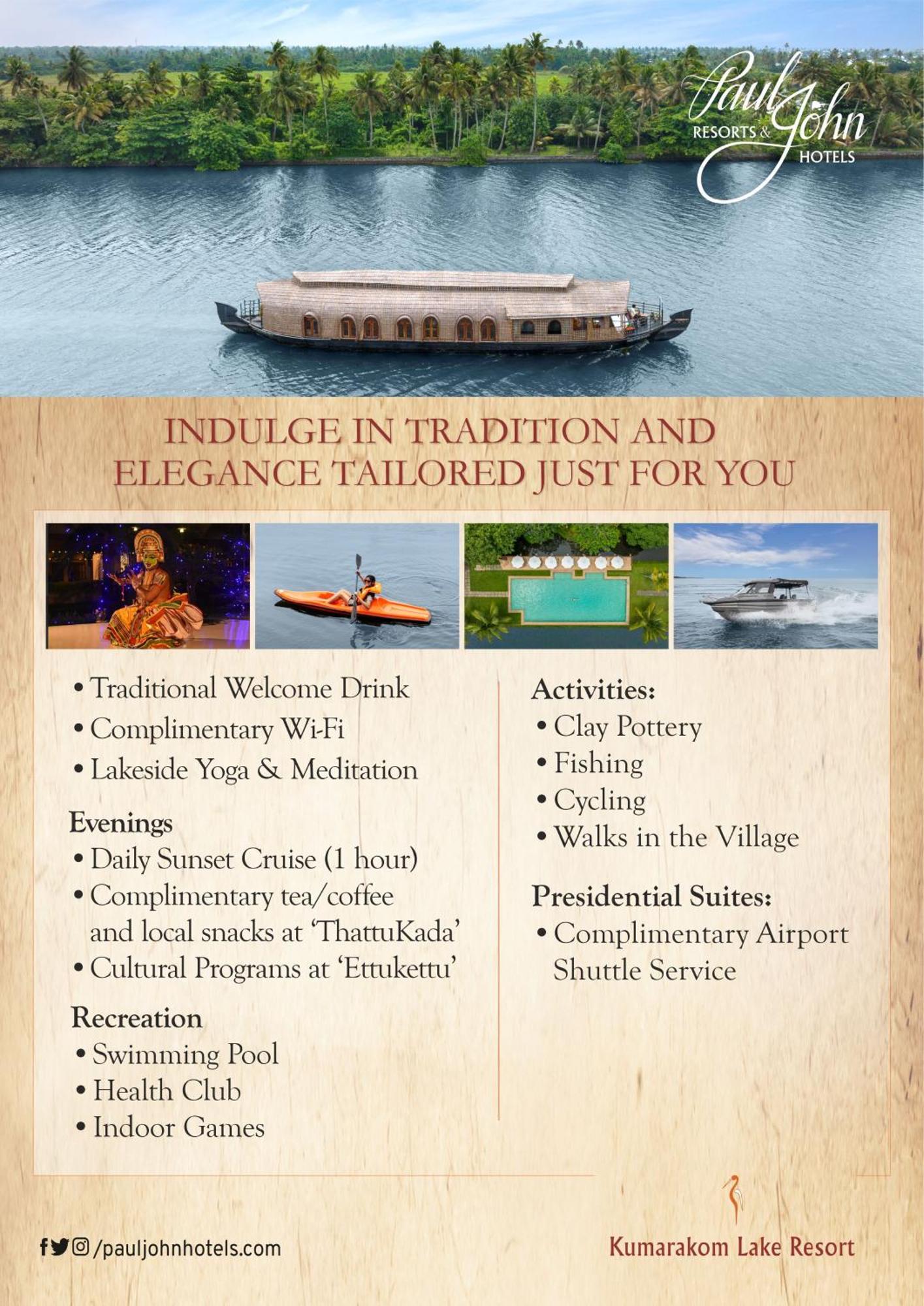 Kumarakom Lake Resort Exterior photo